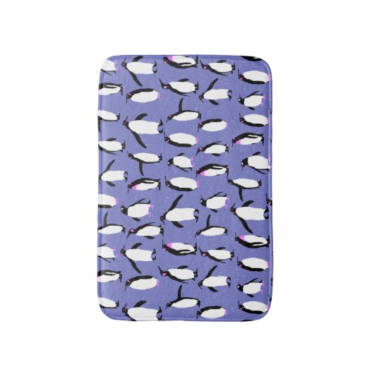 Leuk winter pinguïn patroon badmat (Voorkant Verticaal)