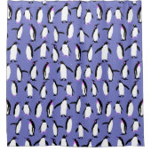 Leuk winter pinguïn patroon douchegordijn (Voorkant)