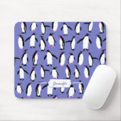 Leuk winter pinguïn patroon muismat (Met muis)