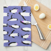Leuk winter pinguïn patroon theedoek (Quarter Fold)