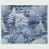 Leuk Winter Wonderland Cadeaupapier (Vlak)