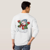leuk winterfeest t-shirt (Achterkant volledig)