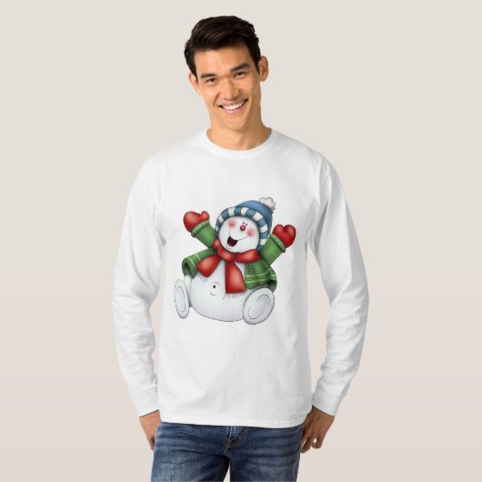 leuk winterfeest t-shirt (Voorkant volledig)