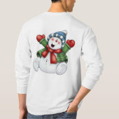 leuk winterfeest t-shirt (Achterkant)