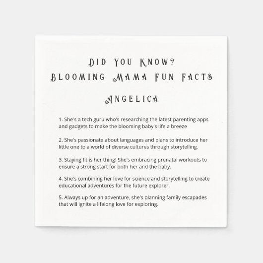 LEUK WIST JE DAT MAMA FEITEN BABY SHOWER SERVET (Voorkant)