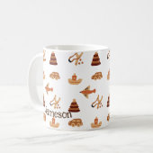 Leuk Wit Bruin Kinder Speelgoed Car Plane Boot Gif Koffiemok (Voorkant links)