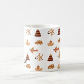 Leuk Wit Bruin Kinder Speelgoed Car Plane Boot Gif Koffiemok (Center)