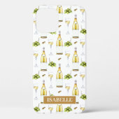 Leuk wit wijnpatroon Case-Mate iPhone case (Achterkant)