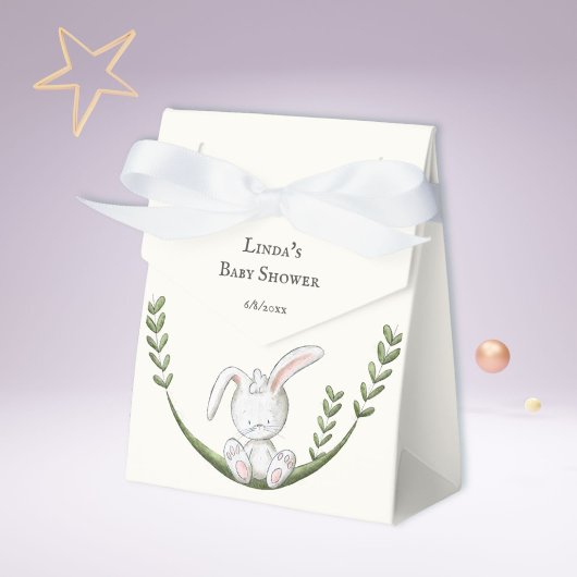 Leuk Woodland Bunny Baby shower Bedankdoosjes