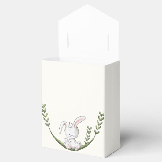 Leuk Woodland Bunny Baby shower Bedankdoosjes (Geopend)