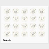 Leuk Woodland Bunny Baby shower Ronde Sticker (Vel)