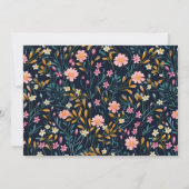 Leuk Woodland Bunny Floral Baby shower Kaart (Achterkant)