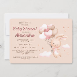 Leuk Woodland Bunny Rabbit Baby shower Kaart