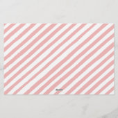 Leuk Woodland meisje baby shower advies wensen Briefpapier (Achterkant)