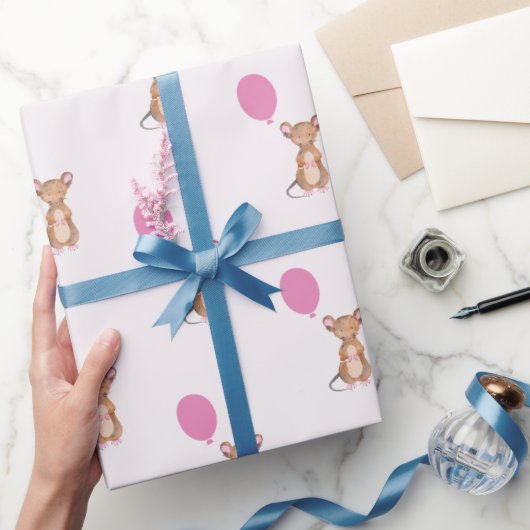 Leuk Woodland Mouse Matte Wrapping Papier, 30" x 6 Cadeaupapier (Geschenken)