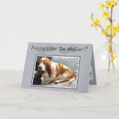 Leuk "word" goed Kaart W/Under Basset van het Weer (Gele Bloem)