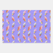Leuk zacht serveer ijs party design inpakpapier vel (Voorkant 3)