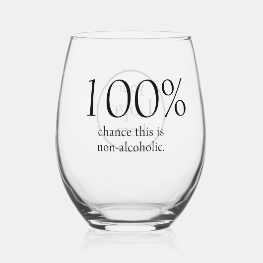 Leuk Zakelijk Logo Sober Bar Wijnglas Zonder Voet (Voorkant)