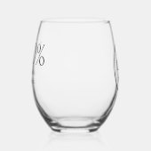 Leuk Zakelijk Logo Sober Bar Wijnglas Zonder Voet (Links)