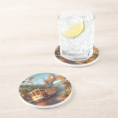 leuk zandsteen onderzetter (Zijkant)