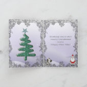 Leuk Zebra in de Kerstkaart van het Pet van de Wol Feestdagen Kaart (Binnen)