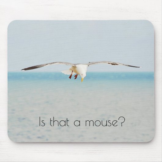 Leuk Zee Gull Bird Kijken Omlaag naar een Muis Muismat (Voorkant)