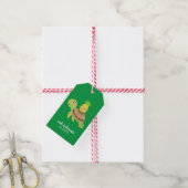 Leuk Zee Schildpad Kerst Cadeaulabel (Met Touw)