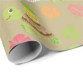 Leuk Zee Schildpad Kerst Cadeaupapier (Rol Hoek)