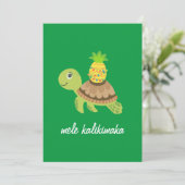 Leuk Zee Schildpad Kerst Feestdagenkaart (Staand voorkant)