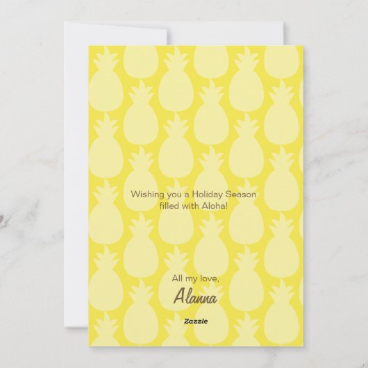 Leuk Zee Schildpad Kerst Feestdagenkaart (Achterkant)