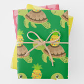 Leuk Zee Schildpad Kerst Inpakpapier Vel (In situ)