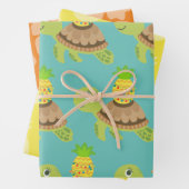 Leuk Zee Schildpad Kerst Inpakpapier Vel (In situ)