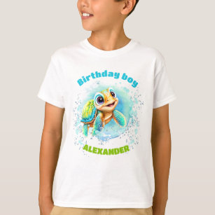 Leuk Zee Turtle Verjaardagsjongens T-shirts