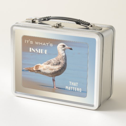 Leuk zeemeeuw strand (Voorkant)