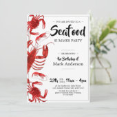 Leuk zeevruchten Zomer Verjaardagsfeest Kaart (Staand voorkant)