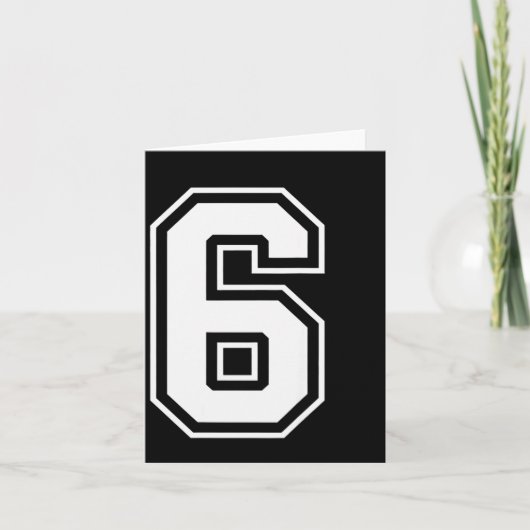 Leuk Zes Zeven 6 7 Meme Design  Kaart (Voorkant)