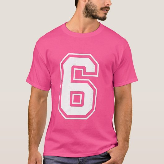 Leuk Zes Zeven 6 7 Meme-ontwerp T-shirt (Voorkant)