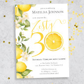 Leuk Zesty Lemon 30e verjaardagsfeestje Kaart