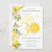 Leuk Zesty Lemon 30e verjaardagsfeestje Kaart (Voorkant)