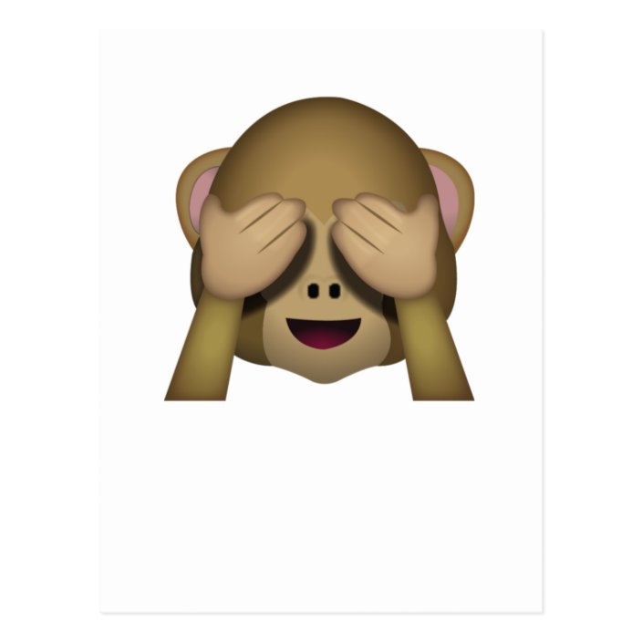 Leuk zie Geen Kwade Aap Emoji Briefkaart Zazzle.nl Leuk zie Geen Kwade Aap Emoji Briefkaart Zazzle.nl