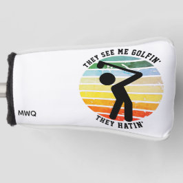 Leuk ZIEN ZE ME GOLFEN, ZE HATEN Met pensioen Golfheadcover