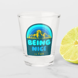 Leuk zijn is leuk shot glas