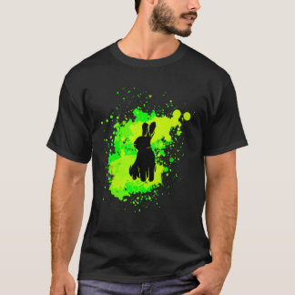 Leuk zittend konijn met mooie kleuren voor Ea T-shirt