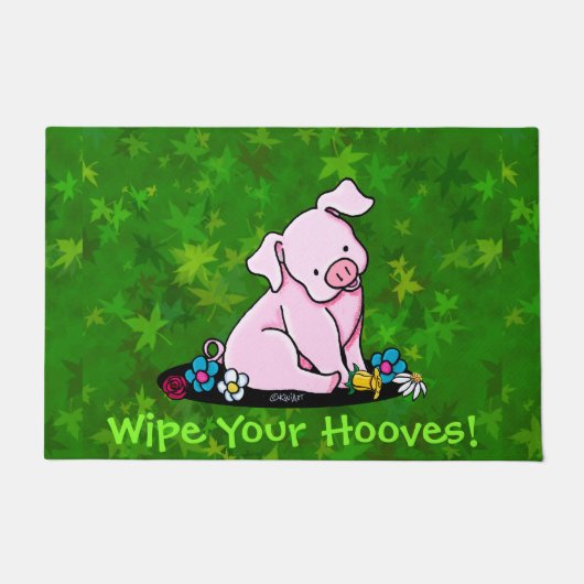 Leuk Zittend  VARKEN Deurmat (Voorkant)