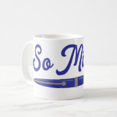 Leuk zo machtig auteur pen schrijver ontwerp koffiemok (Voorkant links)