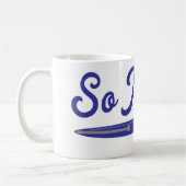 Leuk zo machtig auteur pen schrijver ontwerp koffiemok (Links)