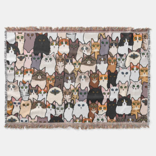 Leuk zo veel katten en Kittens collage Deken