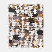 Leuk zo veel katten en Kittens collage Fleece Deken (Voorkant)