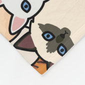 Leuk zo veel katten en Kittens collage Fleece Deken (Hoek)
