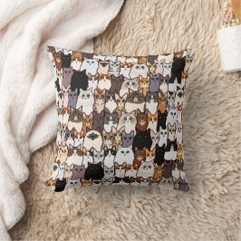 Leuk zo veel katten en Kittens collage Kussen